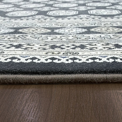 Dynamic Rugs Ancient Garden 57102 Charcoal Silver Traditional Machine-Made Rug