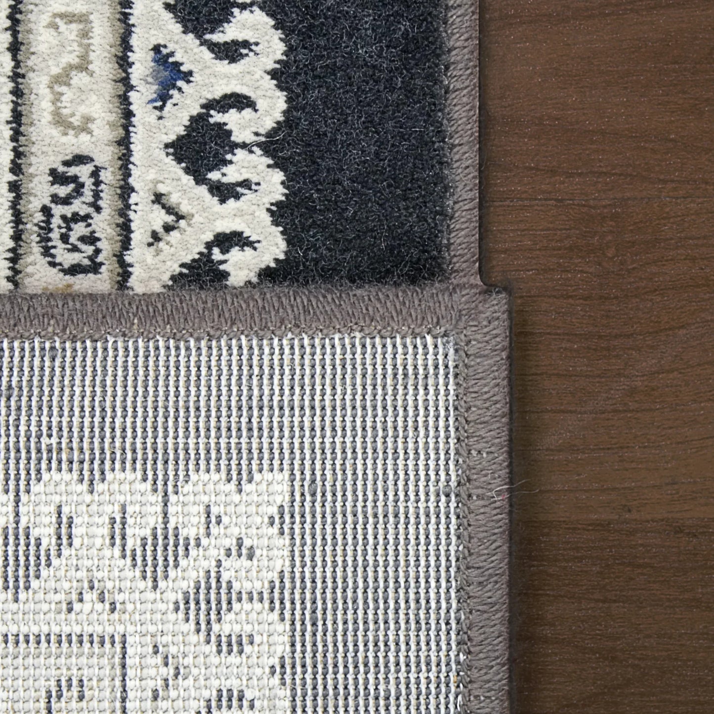 Dynamic Rugs Ancient Garden 57102 Charcoal Silver Traditional Machine-Made Rug