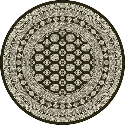Dynamic Rugs Ancient Garden 57102 Charcoal Silver Traditional Machine-Made Rug