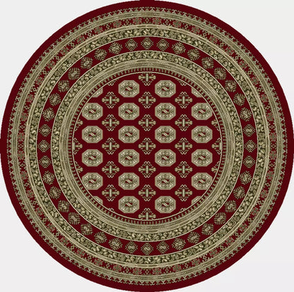 Dynamic Rugs Ancient Garden 57102 Red Beige Traditional Machine-Made Rug