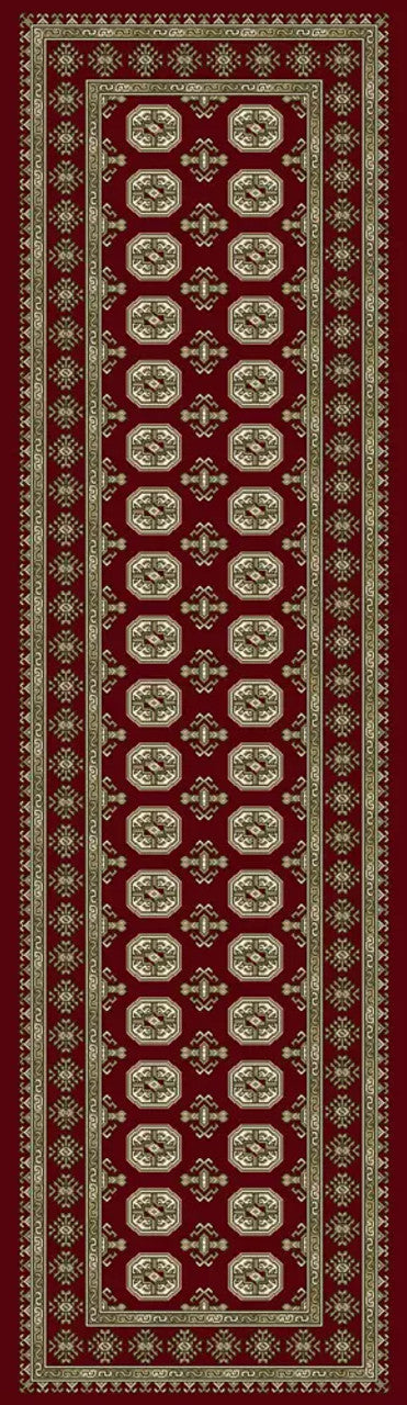 Dynamic Rugs Ancient Garden 57102 Red Beige Traditional Machine-Made Rug
