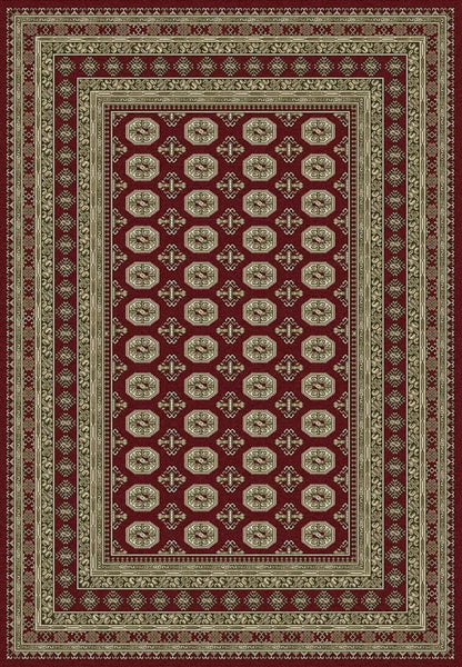 Dynamic Rugs Ancient Garden 57102 Red Beige Traditional Machine-Made Rug