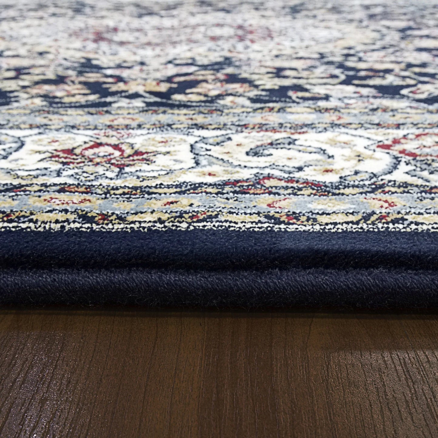 Dynamic Rugs Ancient Garden 57119 Blue Ivory Traditional Machine-Made Rug