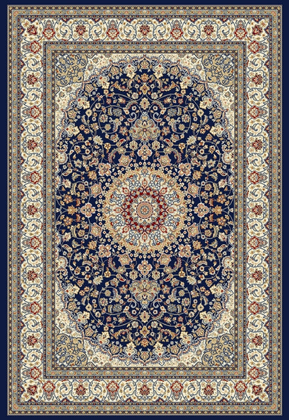 Dynamic Rugs Ancient Garden 57119 Blue Ivory Traditional Machine-Made Rug
