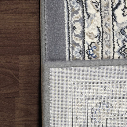 Dynamic Rugs Ancient Garden 57119 Cream Grey Traditional Machine-Made Rug