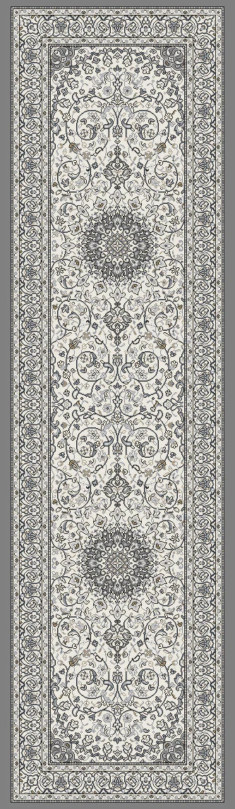 Dynamic Rugs Ancient Garden 57119 Cream Grey Traditional Machine-Made Rug
