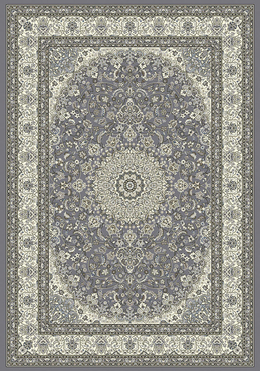 Dynamic Rugs Ancient Garden 57119 Grey Cream Traditional Machine-Made Rug
