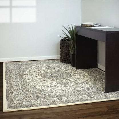 Dynamic Rugs Ancient Garden 57119 Ivory Traditional Machine-Made Rug