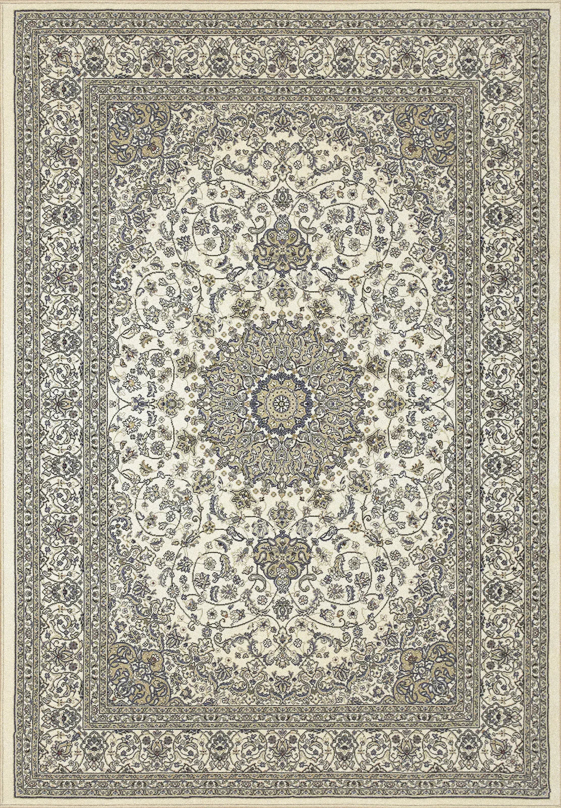 Dynamic Rugs Ancient Garden 57119 Ivory Traditional Machine-Made Rug