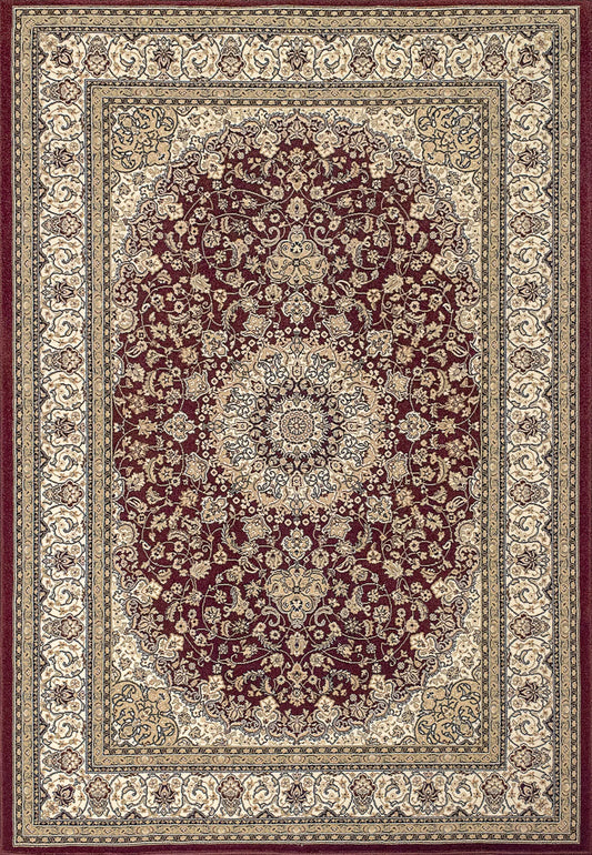 Dynamic Rugs Ancient Garden 57119 Red Ivory Traditional Machine-Made Rug