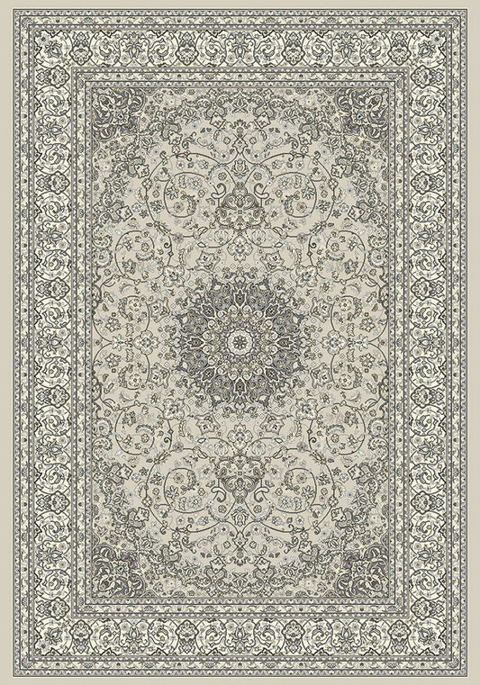Dynamic Rugs Ancient Garden 57119 Soft Grey Cream Traditional Machine-Made Rug