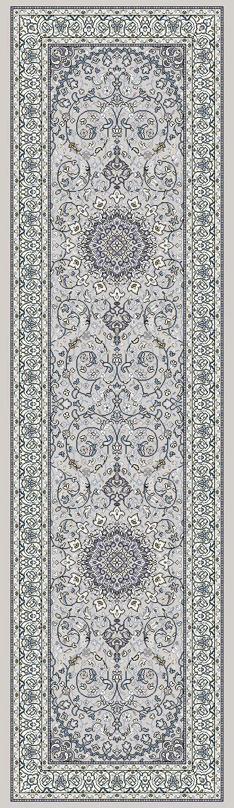 Dynamic Rugs Ancient Garden 57119 Soft Grey Cream Traditional Machine-Made Rug