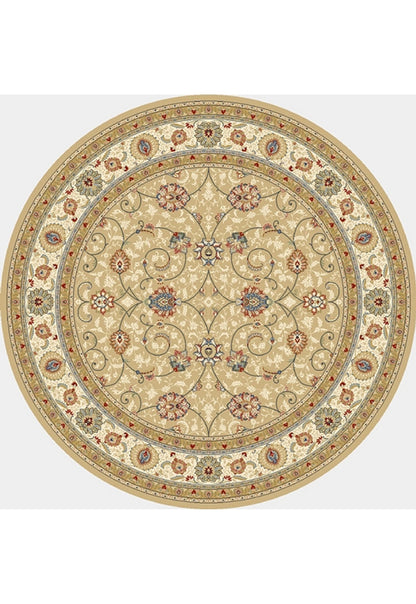 Dynamic Rugs Ancient Garden 57120 Light Gold Ivory Traditional Machine-Made Rug