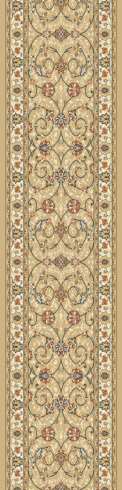 Dynamic Rugs Ancient Garden 57120 Light Gold Ivory Traditional Machine-Made Rug