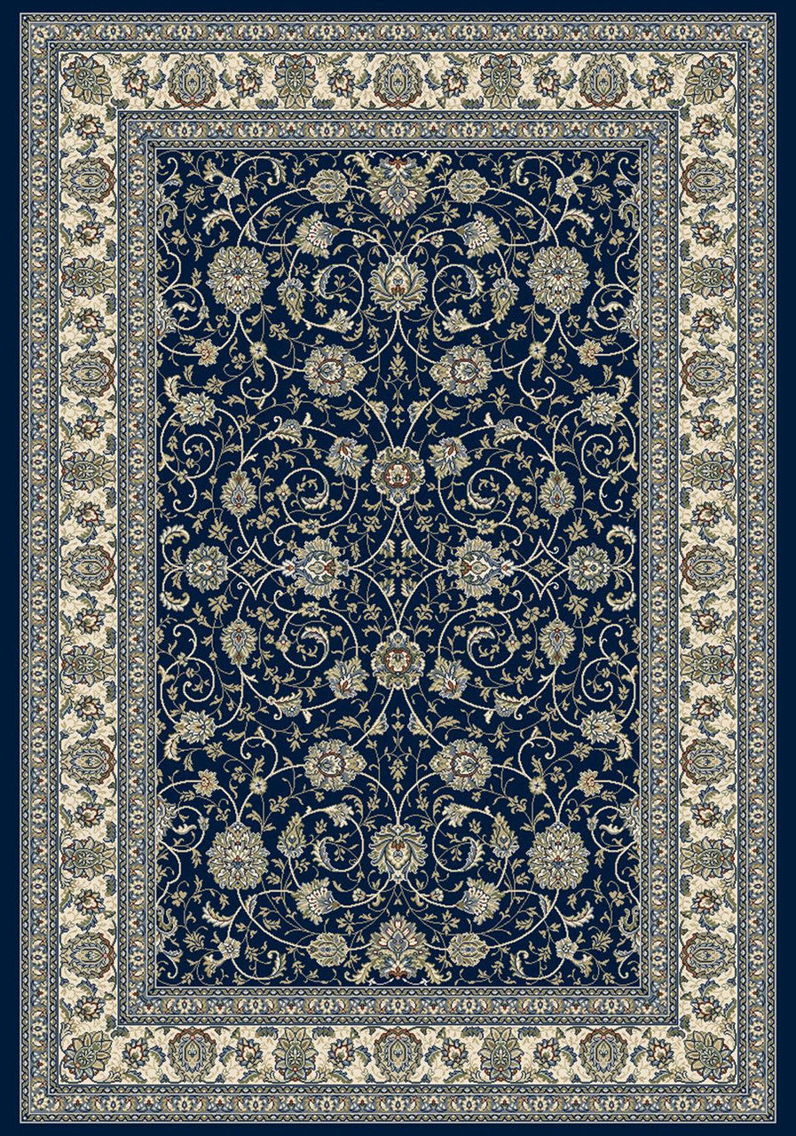 Dynamic Rugs Ancient Garden 57120 Navy Traditional Machine-Made Rug