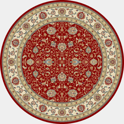Dynamic Rugs Ancient Garden 57120 Red Ivory Traditional Machine-Made Rug