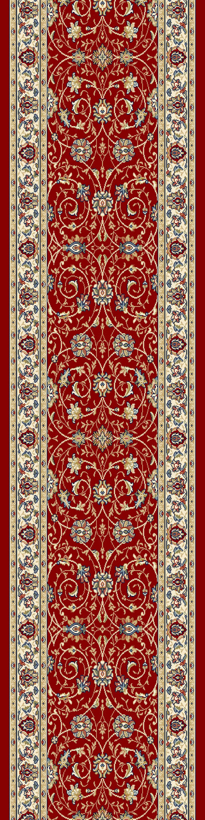 Dynamic Rugs Ancient Garden 57120 Red Ivory Traditional Machine-Made Rug