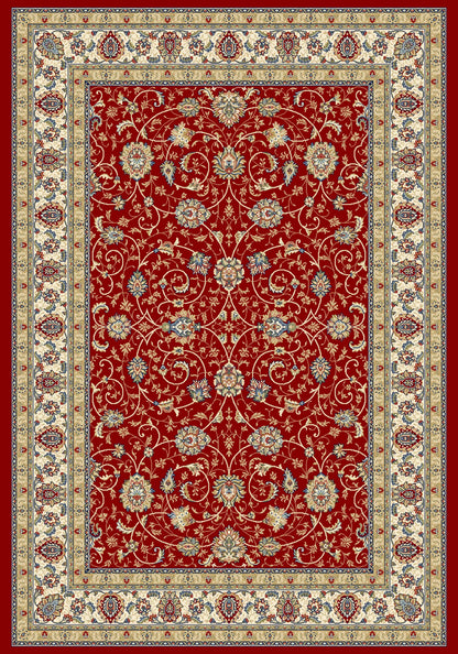 Dynamic Rugs Ancient Garden 57120 Red Ivory Traditional Machine-Made Rug