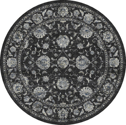 Dynamic Rugs Ancient Garden 57126 Charcoal Silver Traditional Machine-Made Rug