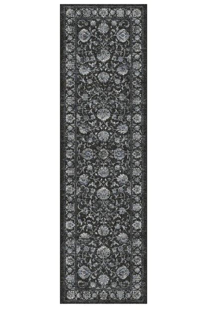 Dynamic Rugs Ancient Garden 57126 Charcoal Silver Traditional Machine-Made Rug