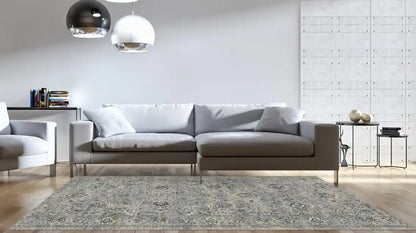 Dynamic Rugs Ancient Garden 57126 Silver Grey Traditional Machine-Made Rug