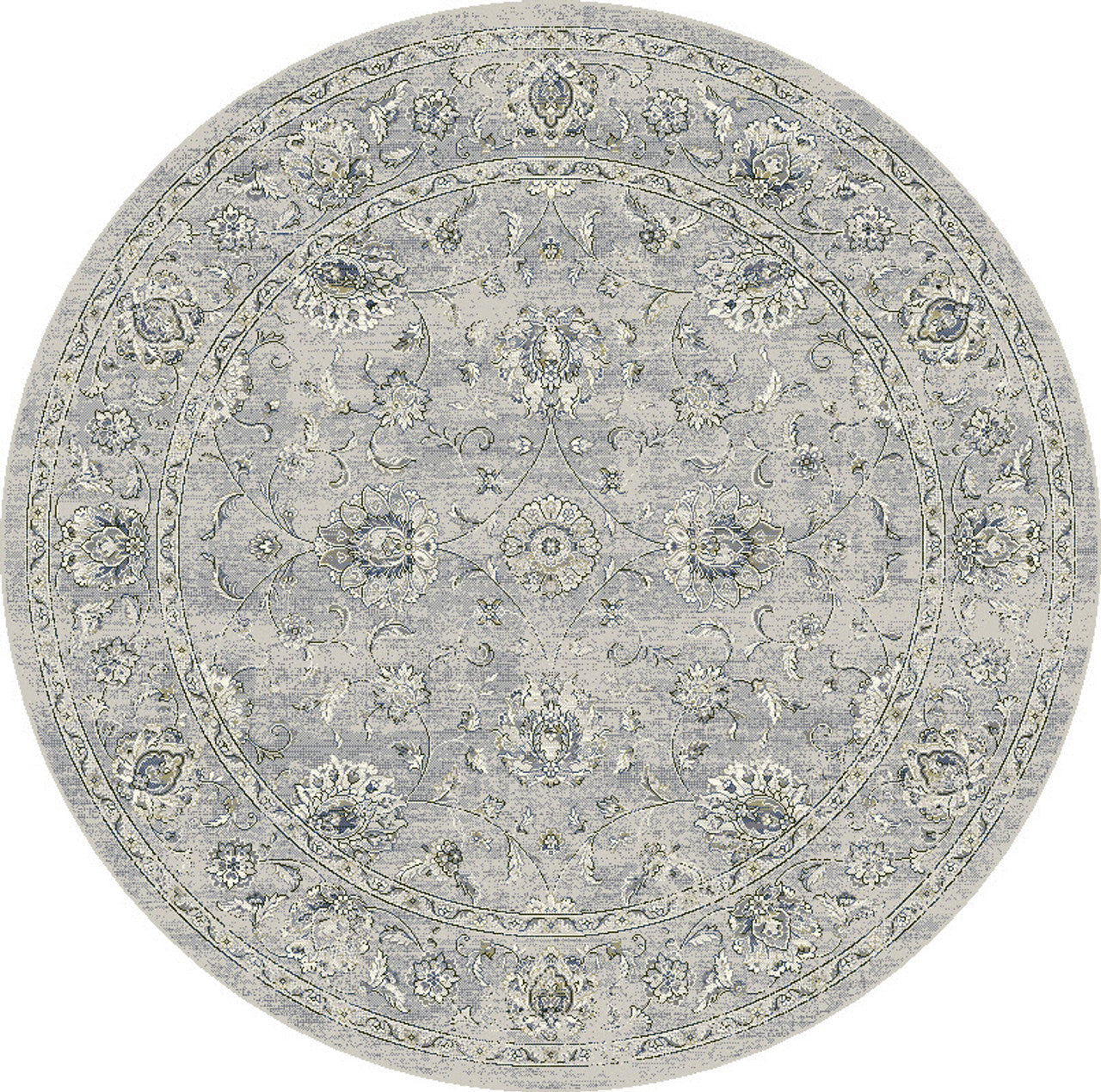 Dynamic Rugs Ancient Garden 57126 Silver Grey Traditional Machine-Made Rug