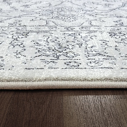 Dynamic Rugs Ancient Garden 57136 Silver Grey Traditional Machine-Made Rug