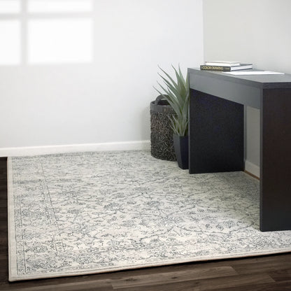 Dynamic Rugs Ancient Garden 57136 Silver Grey Traditional Machine-Made Rug
