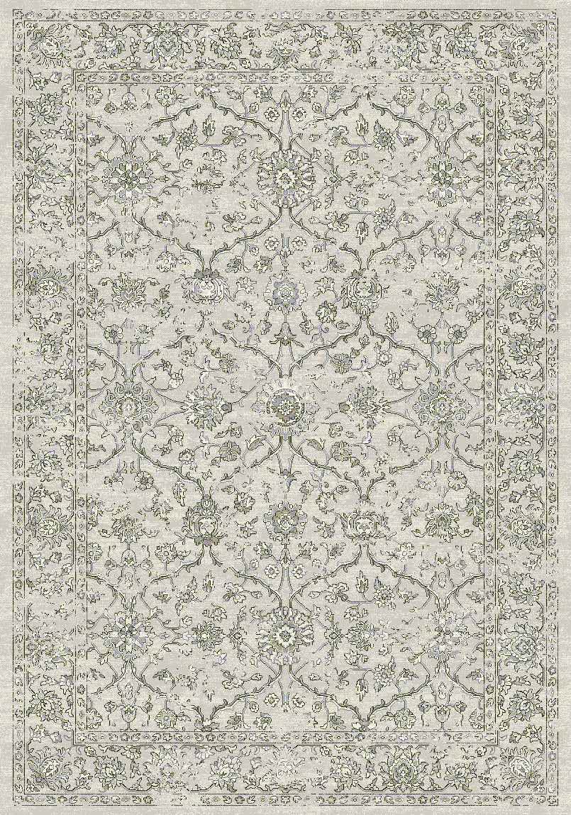 Dynamic Rugs Ancient Garden 57136 Silver Grey Traditional Machine-Made Rug