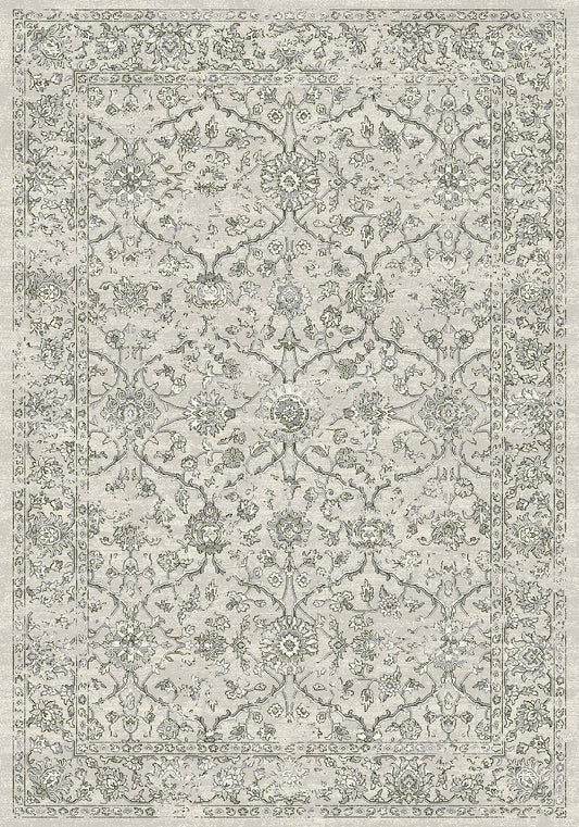 Dynamic Rugs Ancient Garden 57136 Silver Grey Traditional Machine-Made Rug