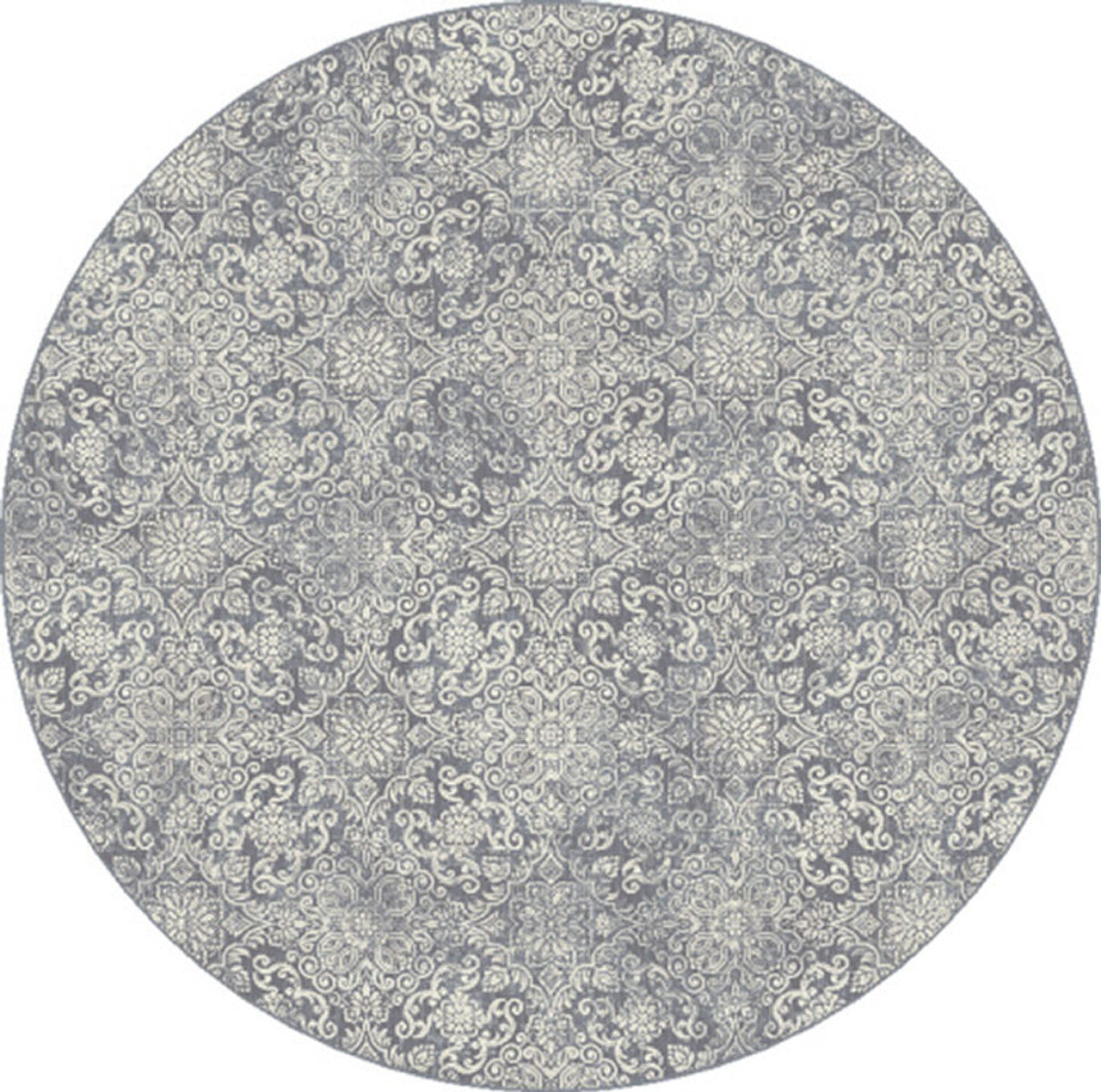 Dynamic Rugs Ancient Garden 57162 Light Blue Traditional Machine-Made Rug