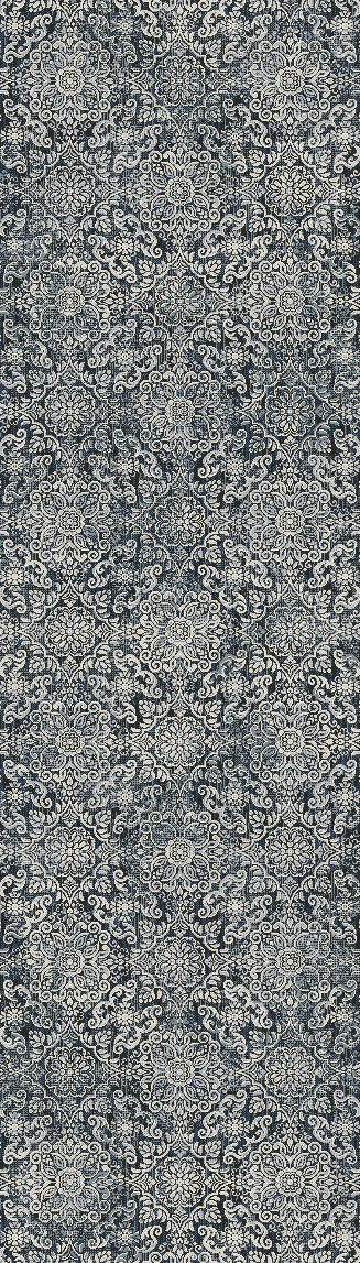 Dynamic Rugs Ancient Garden 57162 Steel Blue Traditional Machine-Made Rug