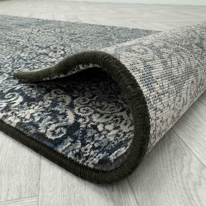 Dynamic Rugs Ancient Garden 57162 Steel Blue Traditional Machine-Made Rug