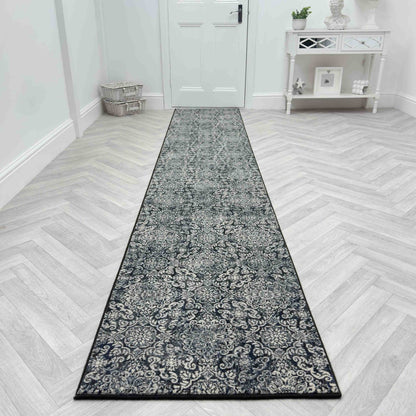 Dynamic Rugs Ancient Garden 57162 Steel Blue Traditional Machine-Made Rug