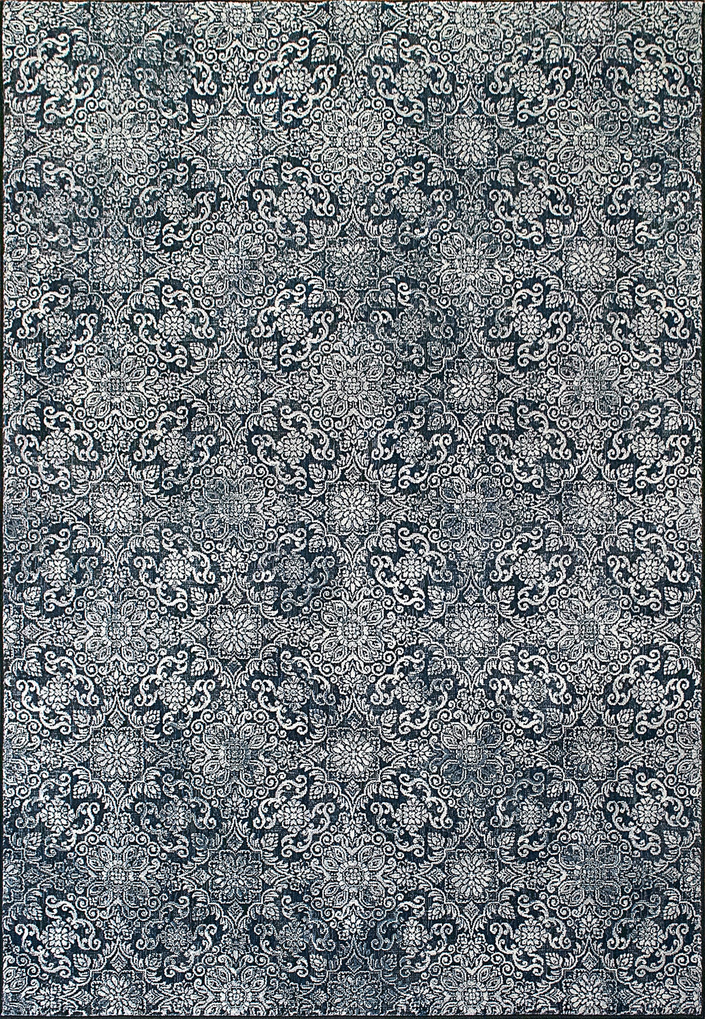 Dynamic Rugs Ancient Garden 57162 Steel Blue Traditional Machine-Made Rug