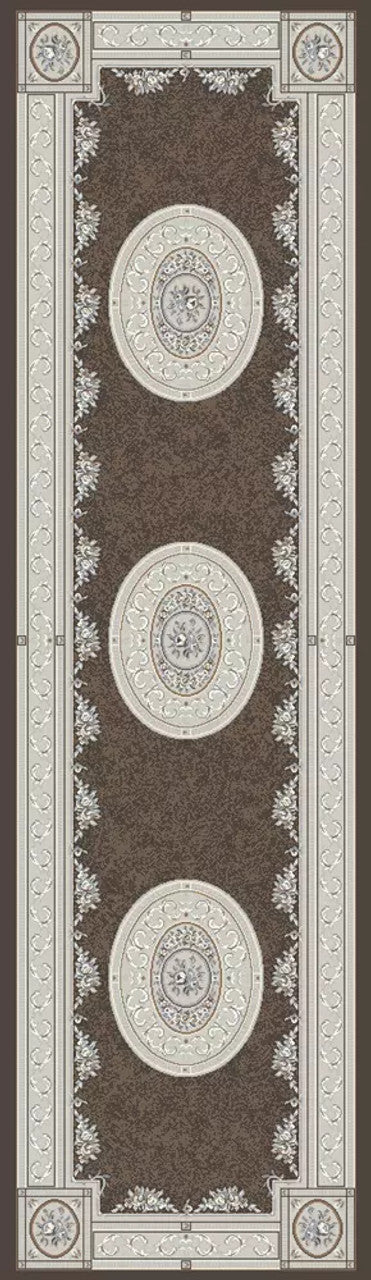 Dynamic Rugs Ancient Garden 57226 Brown Cream Traditional Machine-Made Rug