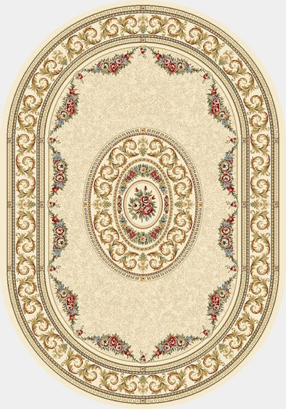 Dynamic Rugs Ancient Garden 57226 Ivory Traditional Machine-Made Rug