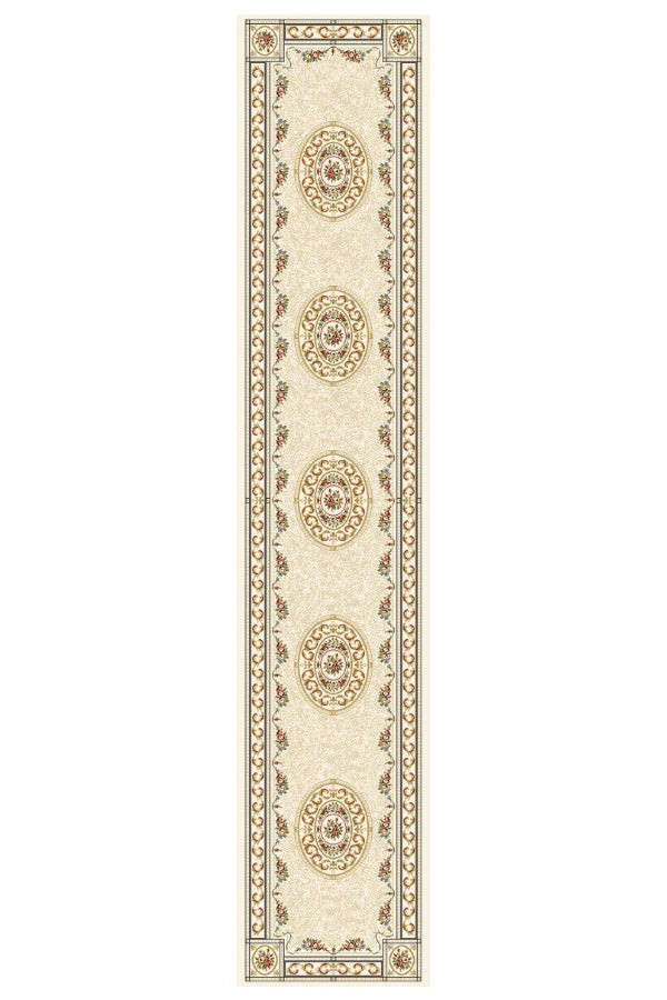 Dynamic Rugs Ancient Garden 57226 Ivory Traditional Machine-Made Rug