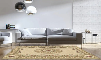 Dynamic Rugs Ancient Garden 57226 Ivory Traditional Machine-Made Rug