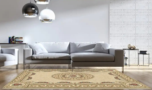 Dynamic Rugs Ancient Garden 57226 Ivory Traditional Machine-Made Rug