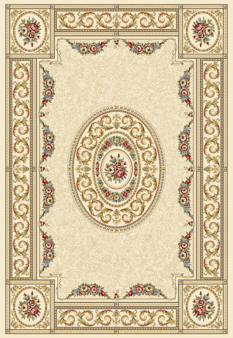 Dynamic Rugs Ancient Garden 57226 Ivory Traditional Machine-Made Rug