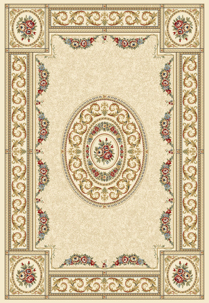 Dynamic Rugs Ancient Garden 57226 Ivory Traditional Machine-Made Rug