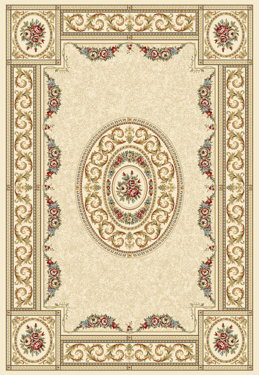 Dynamic Rugs Ancient Garden 57226 Ivory Traditional Machine-Made Rug