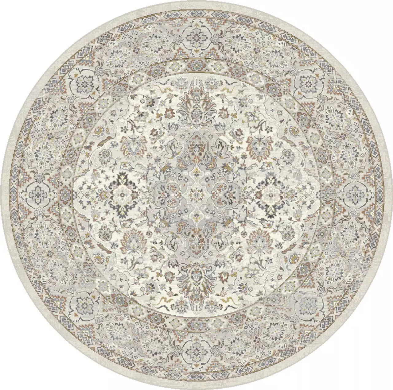 Dynamic Rugs Ancient Garden 57275 Cream Beige Traditional Machine-Made Rug
