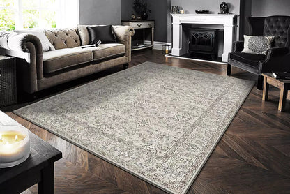 Dynamic Rugs Ancient Garden 57276 Cream Beige Traditional Machine-Made Rug