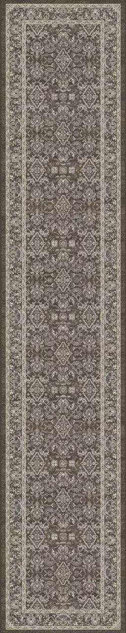 Dynamic Rugs Ancient Garden 57276 Dark Brown Beige Blue Traditional Machine-Made Rug
