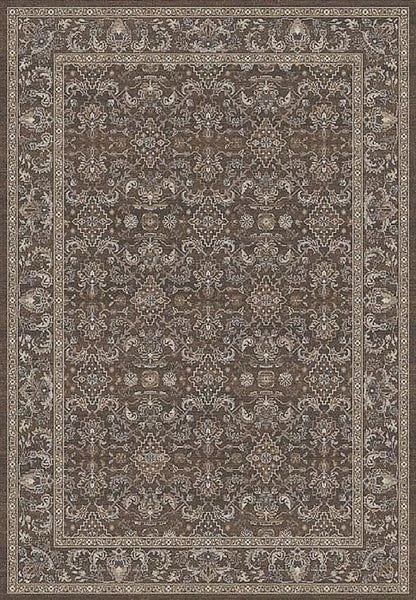 Dynamic Rugs Ancient Garden 57276 Dark Brown Beige Blue Traditional Machine-Made Rug