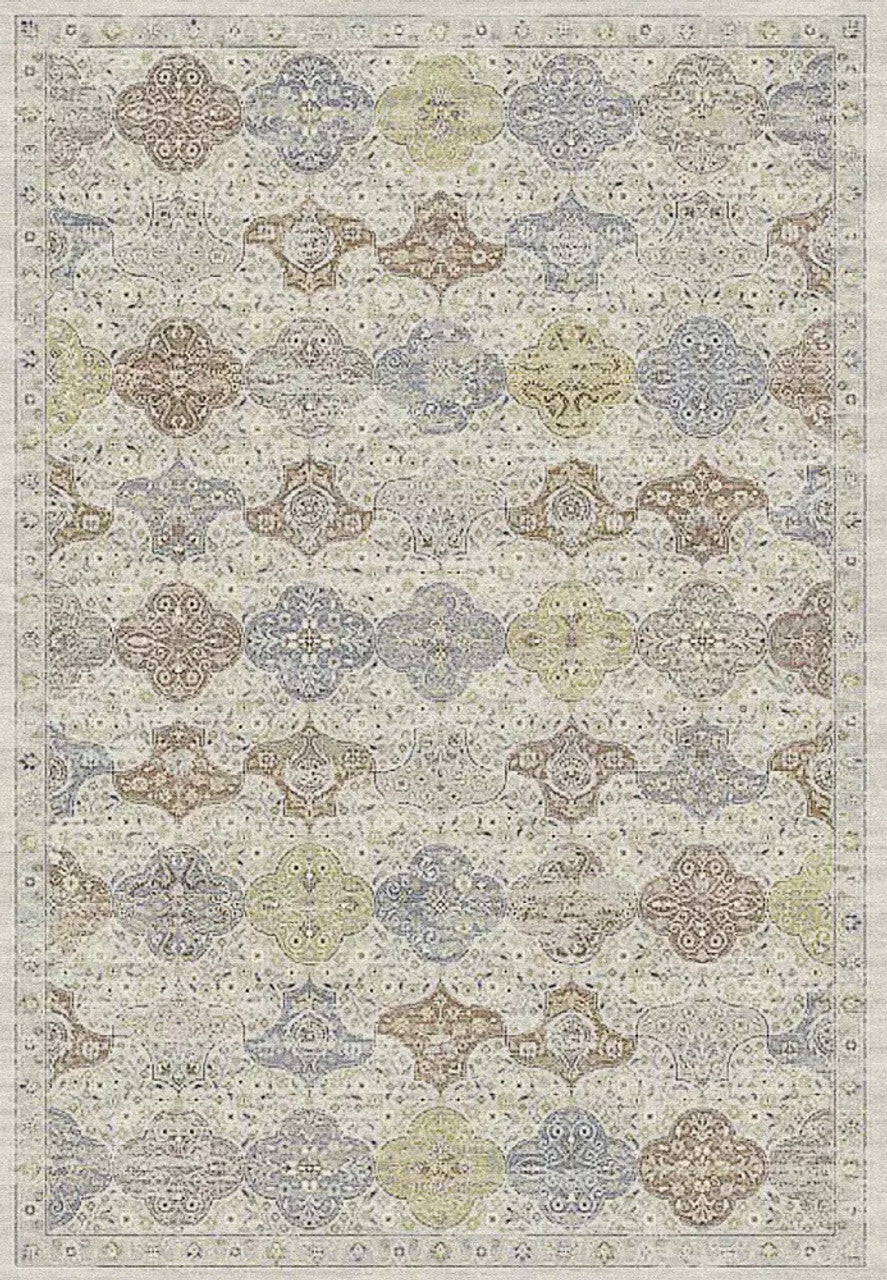 Dynamic Rugs Ancient Garden 57279 Cream Multi Traditional Machine-Made Rug
