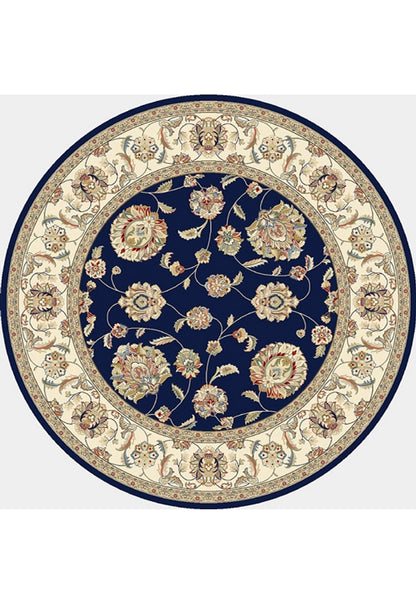 Dynamic Rugs Ancient Garden 57365 Blue Ivory Traditional Machine-Made Rug
