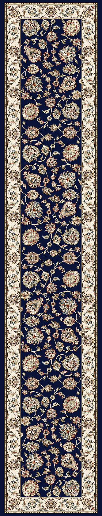 Dynamic Rugs Ancient Garden 57365 Blue Ivory Traditional Machine-Made Rug